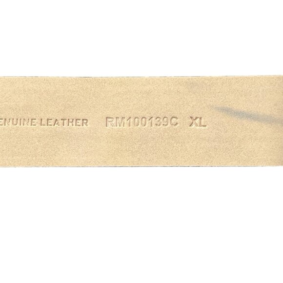 Rebecca Minkoff Genuine Leather Floral Embossed Belt With Gold Buckle Womens XL - Picture 6 of 6